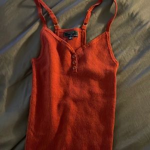 rusty brown tank top